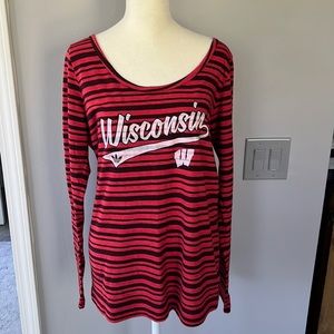 Adidas Wisconsin Badger Long Sleeve Shirt